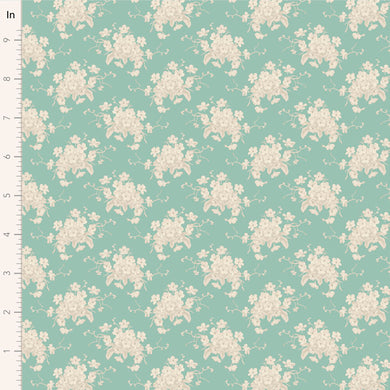 White Flower Teal