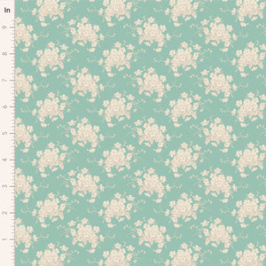 White Flower Teal